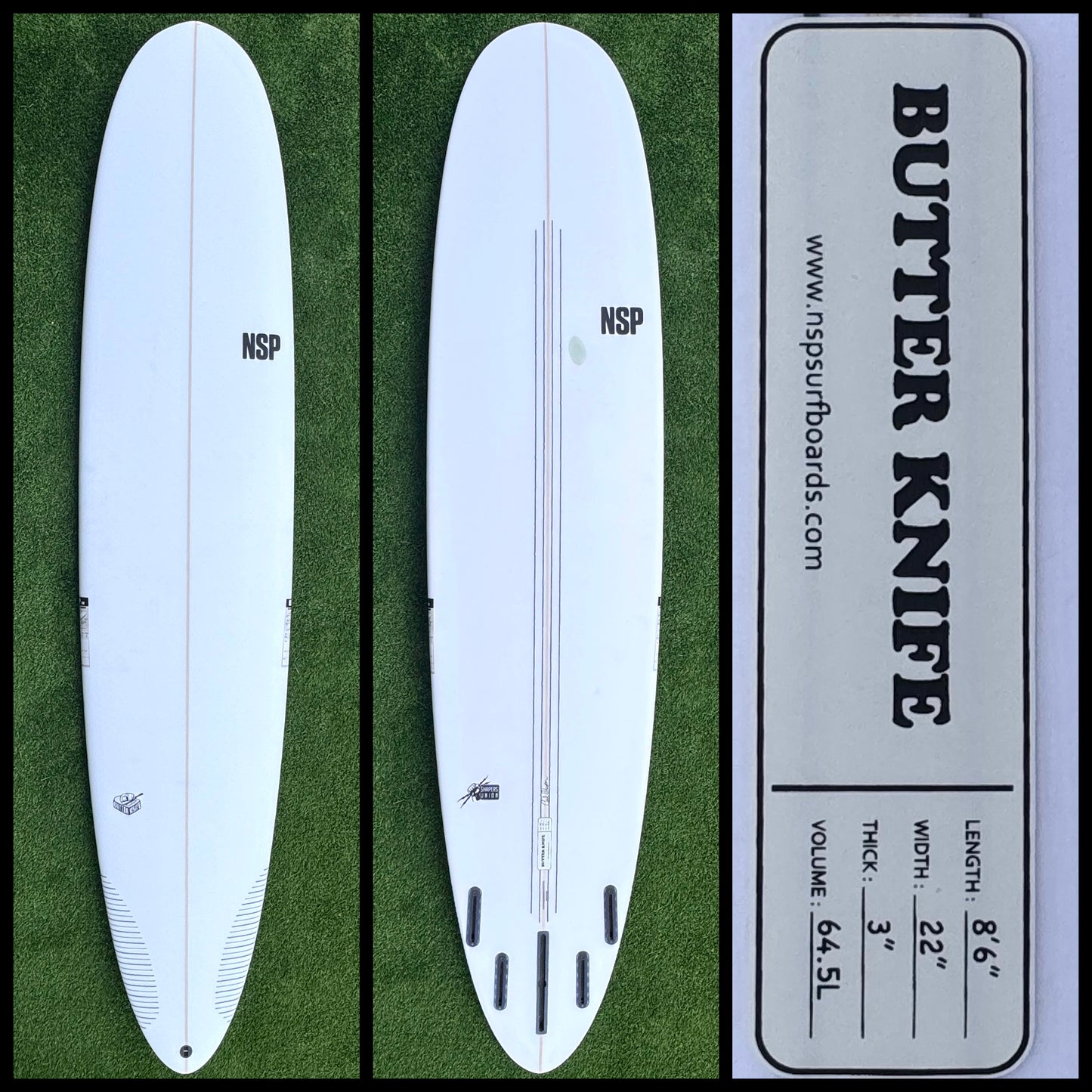 8’6  64L NSP Surfboard