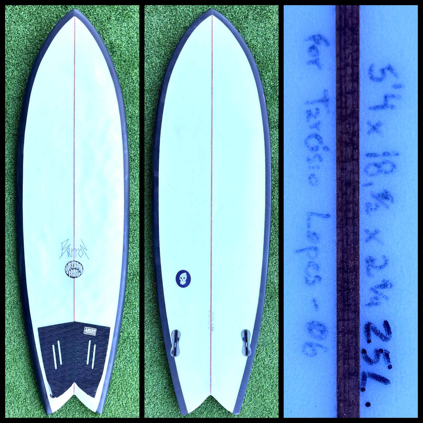 5’4  25L Barron Surfboard