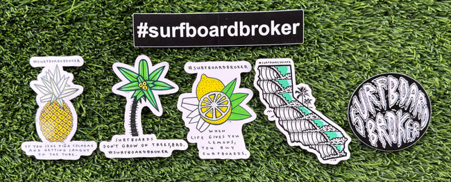 Surfboardbroker Sticker Bundle (6Pk)