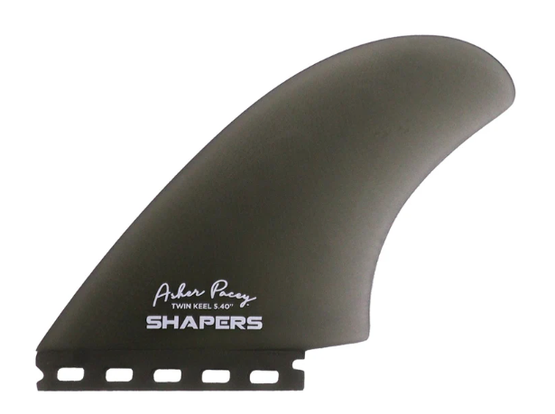 Shapers Asher Pacey: 5.40" Futures Twin Keel - Smoke (NEW)