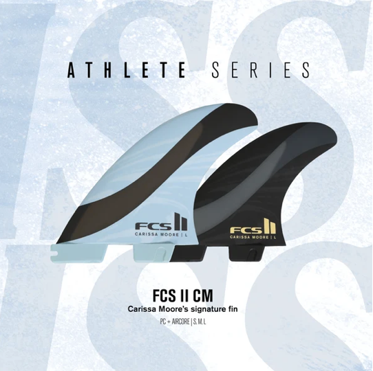 FCS II CARISSA MOORE SIGNATURE TRI FIN SET MEDIUM (New)