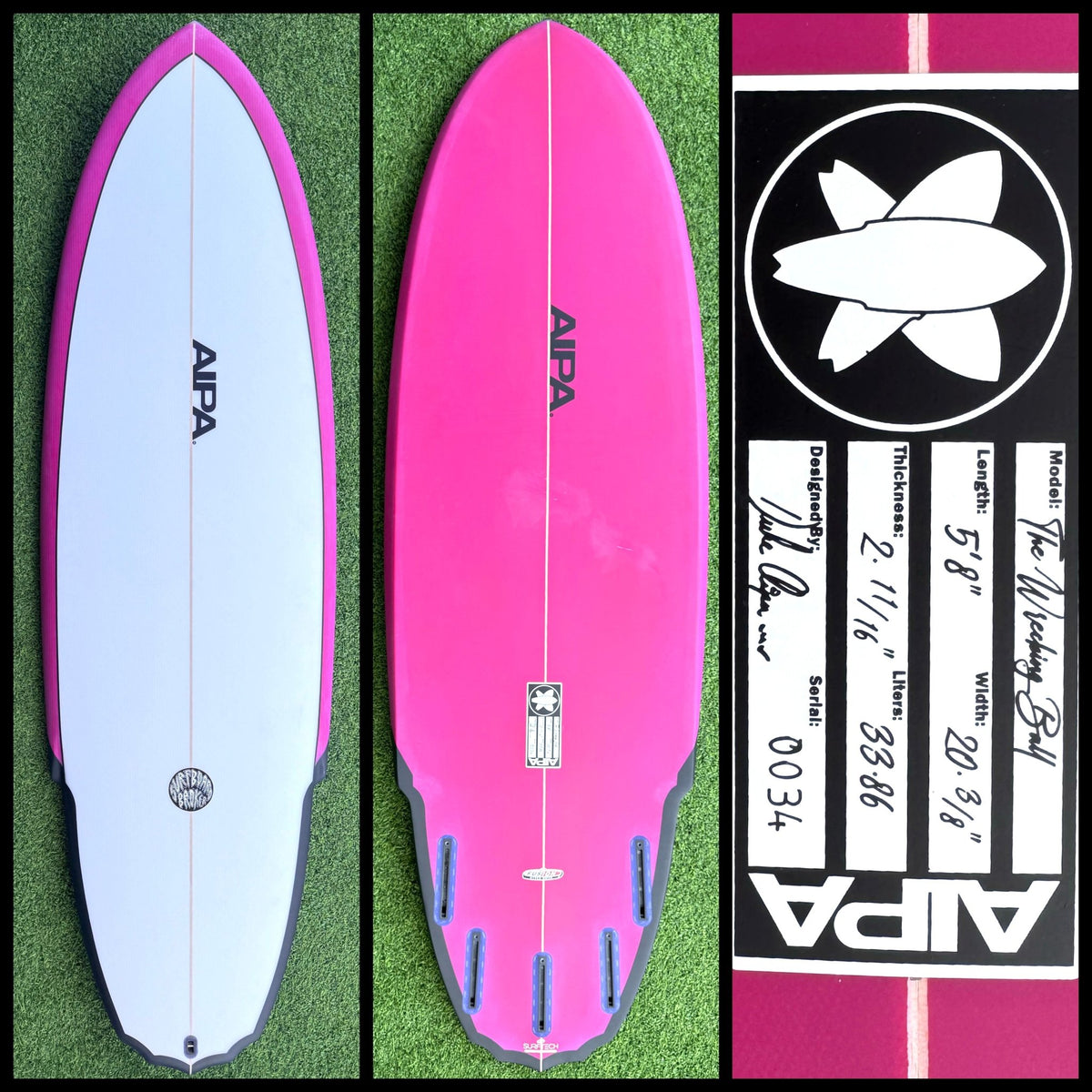 AIPA Surfboard 5'8 33L (NEW) - Surfboardbroker
