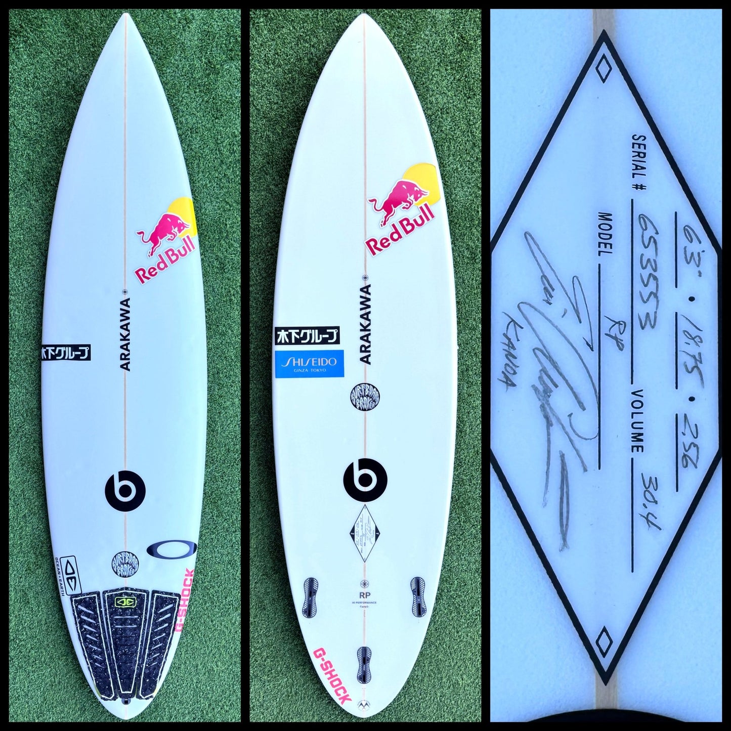 Arakawa Surfboard 6'3 30L Kanoa Igarashi (USED) - Surfboardbroker