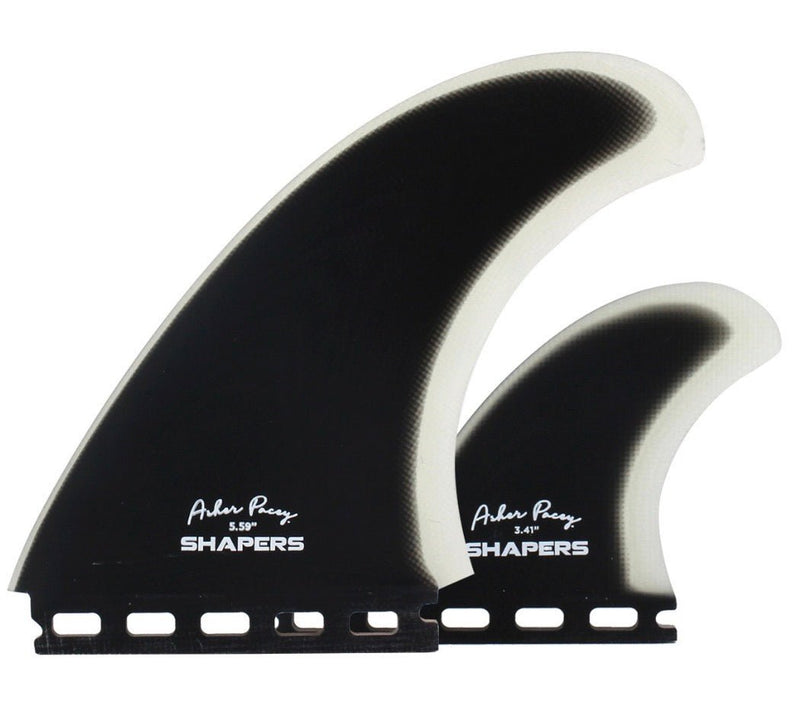 Asher Pacey Twin Fin Set - Black Clear (New) - Surfboardbroker