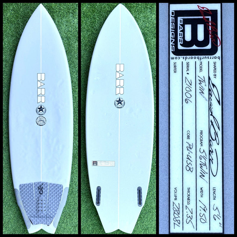 BARR Surfboards 5'6 28L (USED) - Surfboardbroker