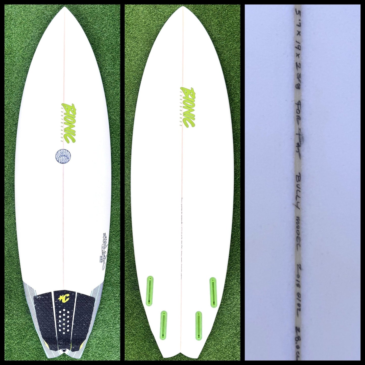 Bionic Surfboard 5'7 28L (USED) - Surfboardbroker