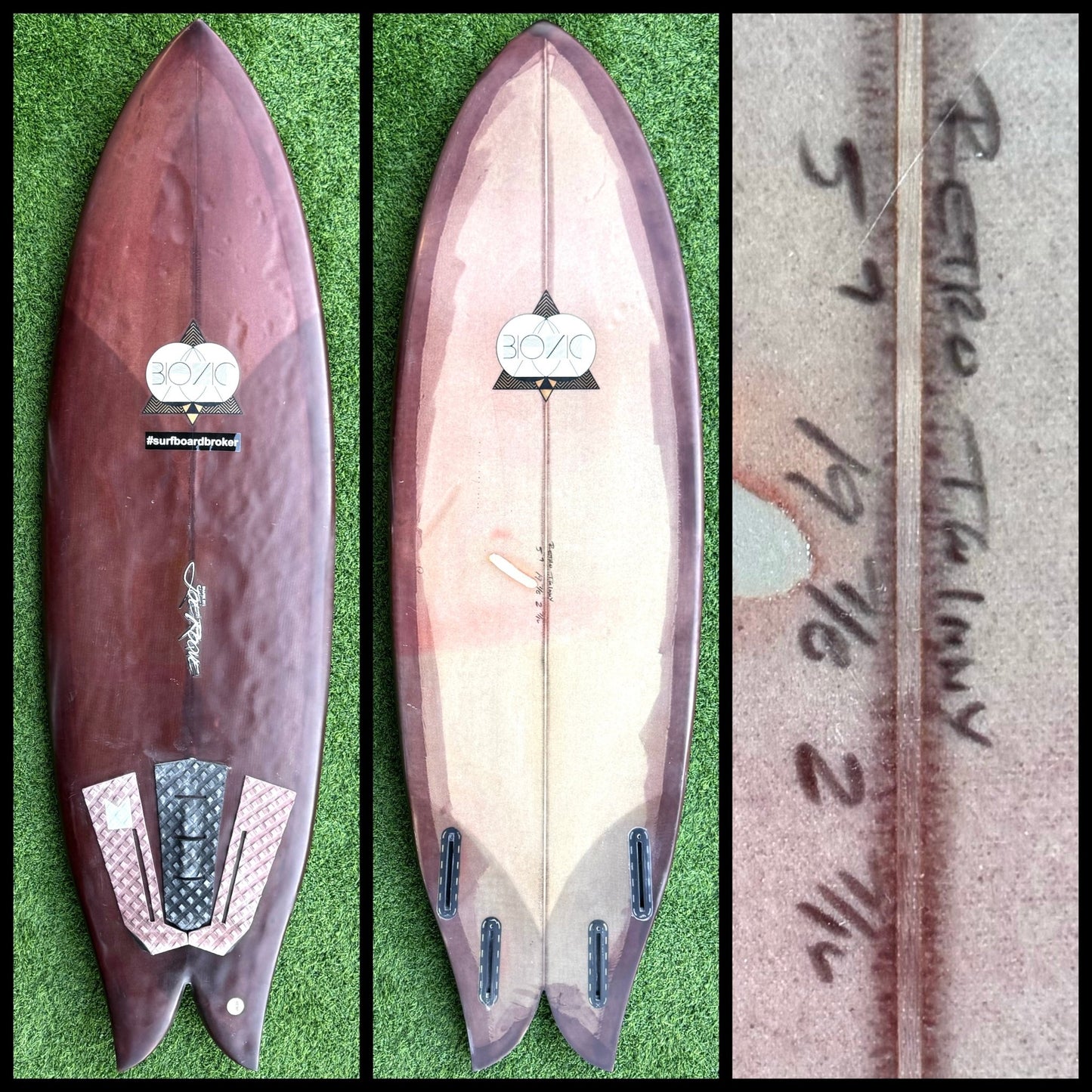 Bionic Surfboard 5'7 29L (USED) - Surfboardbroker