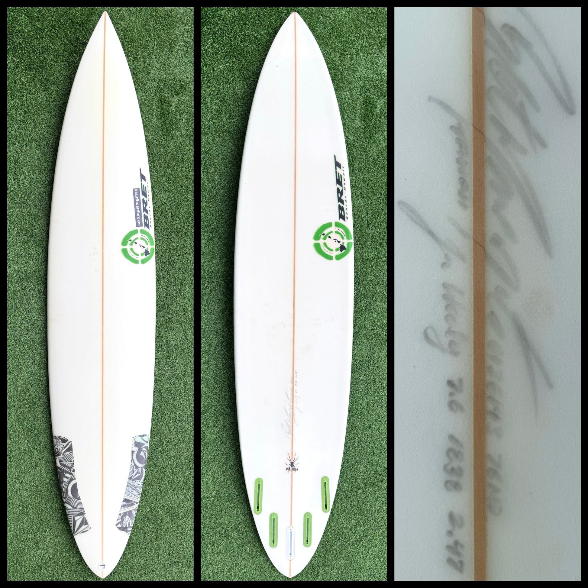 Bret Surfboard 7'6 35L Richard “Wooly” Woolcott (NEW) – Surfboardbroker