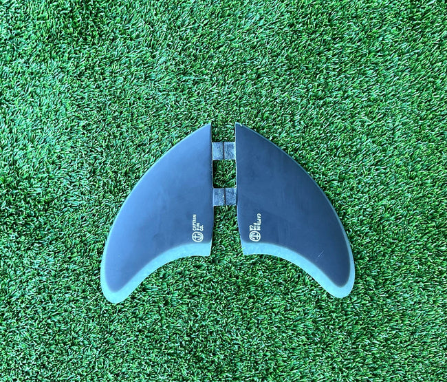 Captain Fin Co. Keel Twin Fin Set FCS Original - Black (Used) - Surfboardbroker