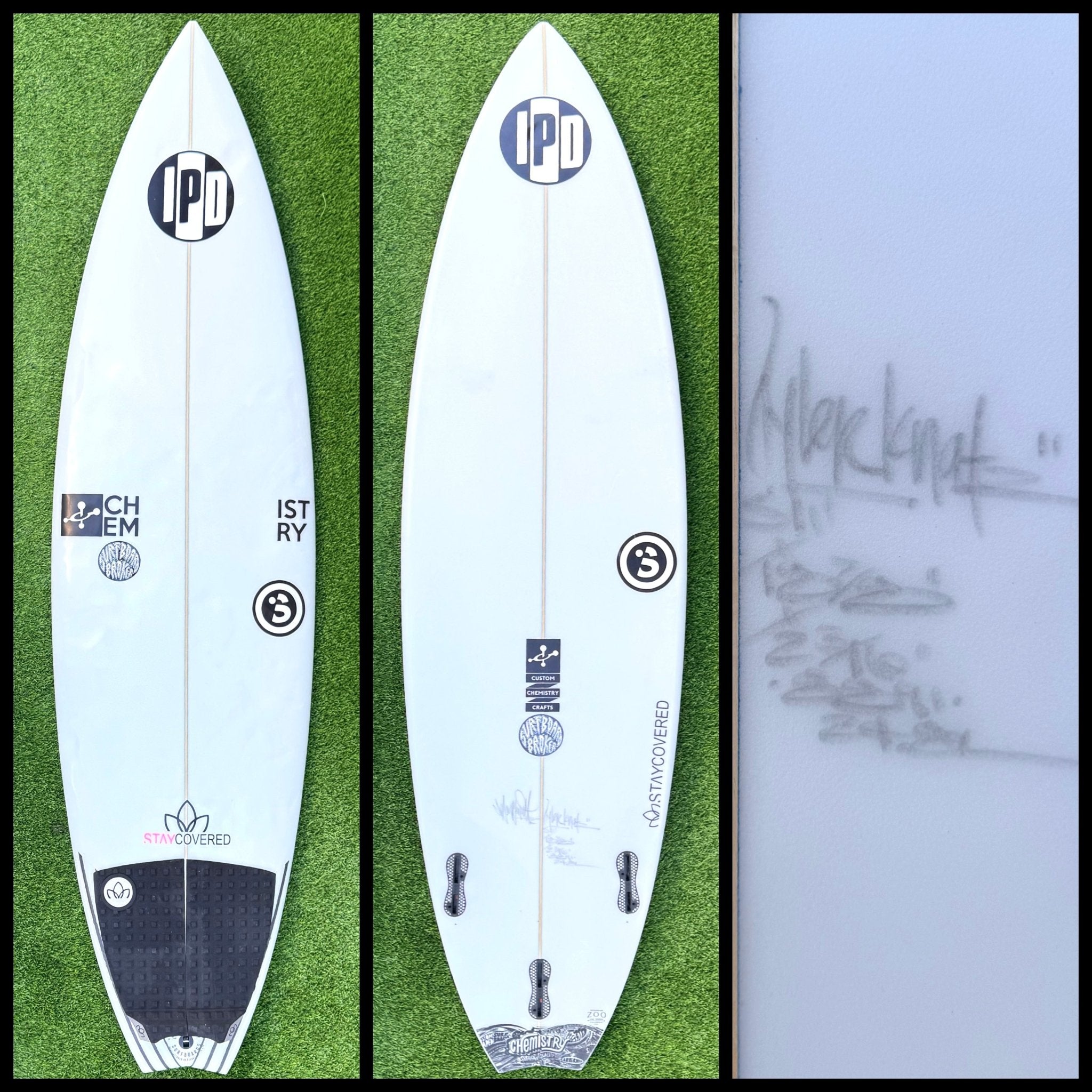 5'11 CHEMISTRY 　FCS Chemistry Surfboard 5'11 24L (USED) – Surfboardbroker