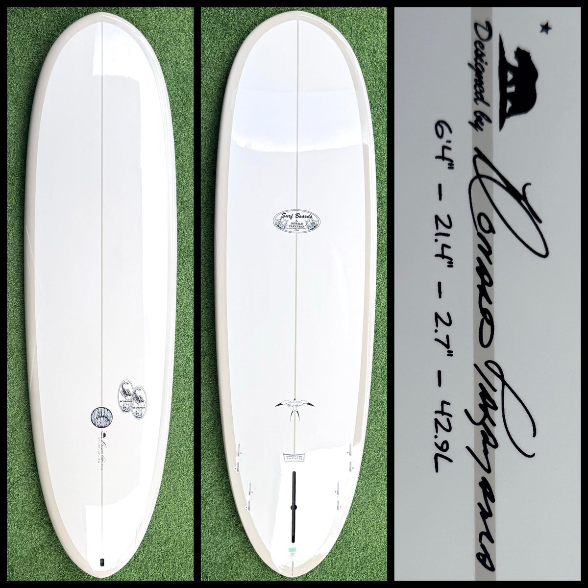 Donald Takayama Surfboard 6'4 42L (NEW) - Surfboardbroker