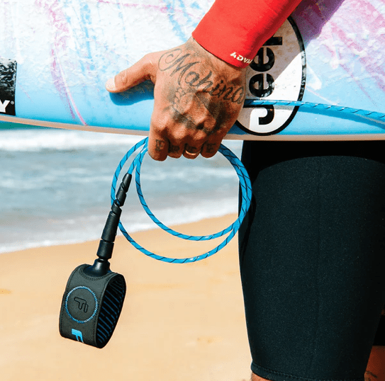 FCS FREEDOM HELIX LEASH 6FT - ALL ROUND TRANQUIL BLUE/BLACK (NEW) - Surfboardbroker