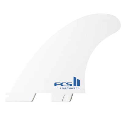 FCS II PERFORMER WHITE EDITION TRI FIN SET Medium (New) - Surfboardbroker