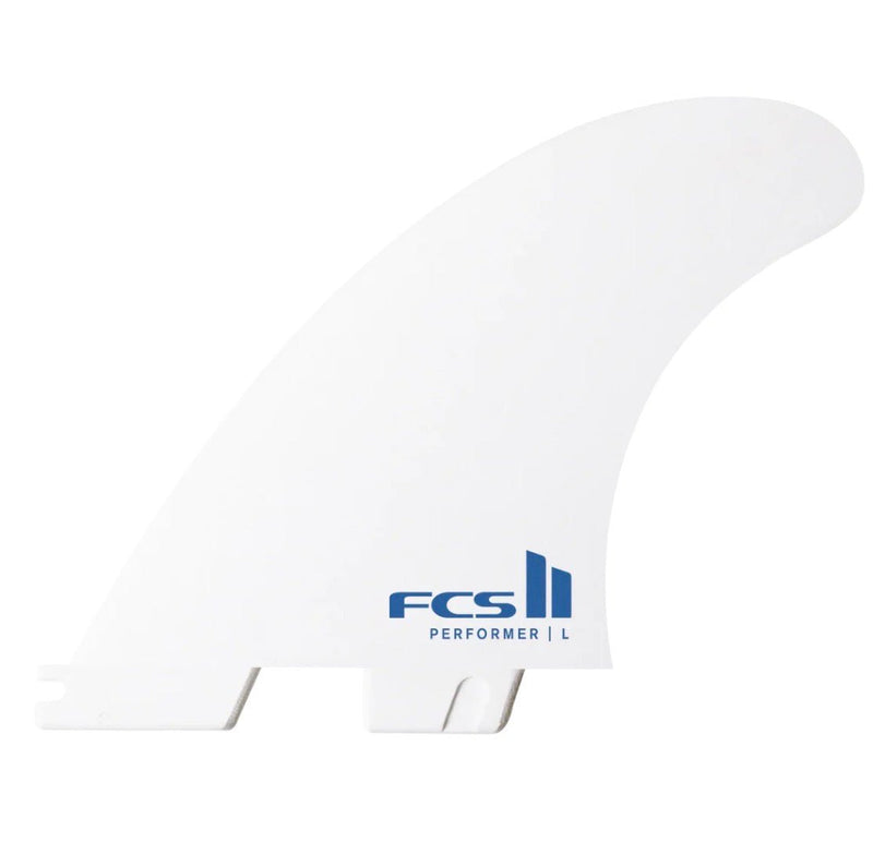 FCS II PERFORMER WHITE EDITION TRI FIN SET Medium (New) - Surfboardbroker