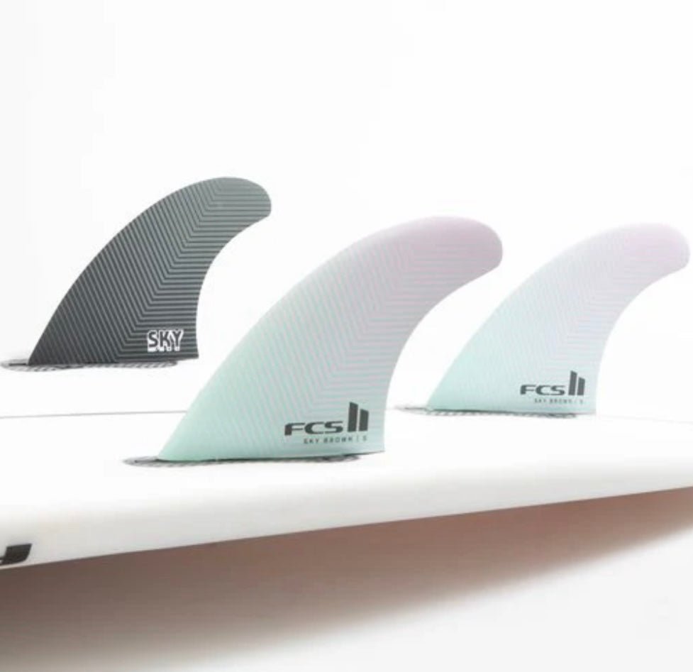 FCS II SKY BROWN TRI FINS - Surfboardbroker