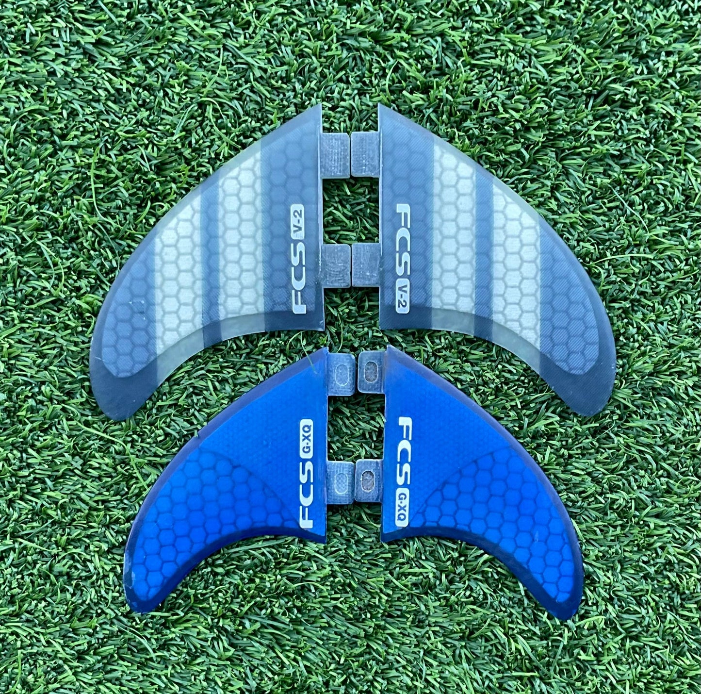FCS V2 + GXQ Quad Fin Set (Used) - Surfboardbroker
