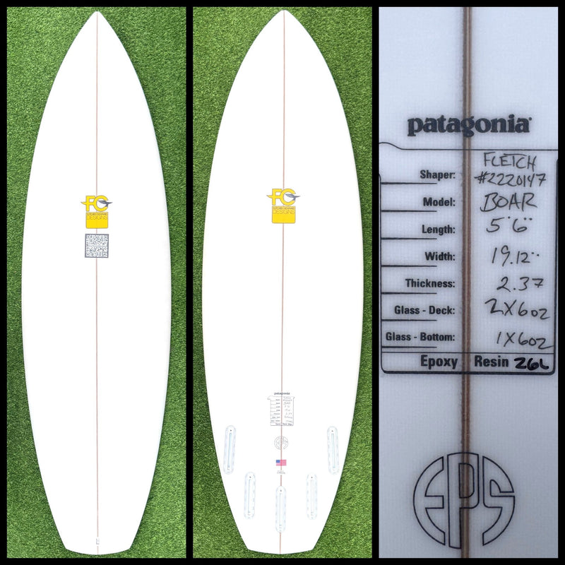 Fletcher Chounard Patagonia Surfboard 5'6 26L (NEW) - Surfboardbroker