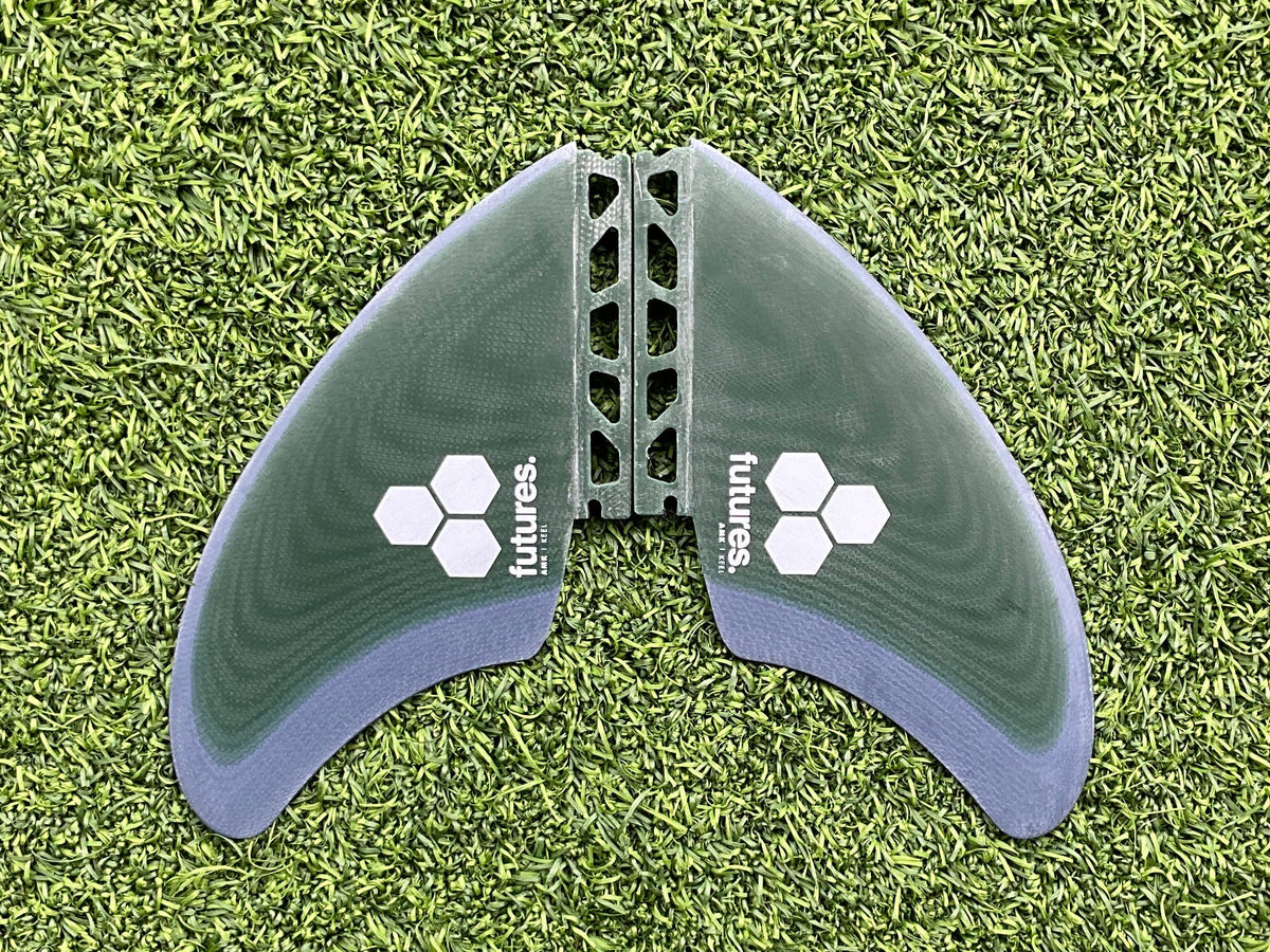 Futures Al Merrick Keel Twin Fins (Used) - Surfboardbroker