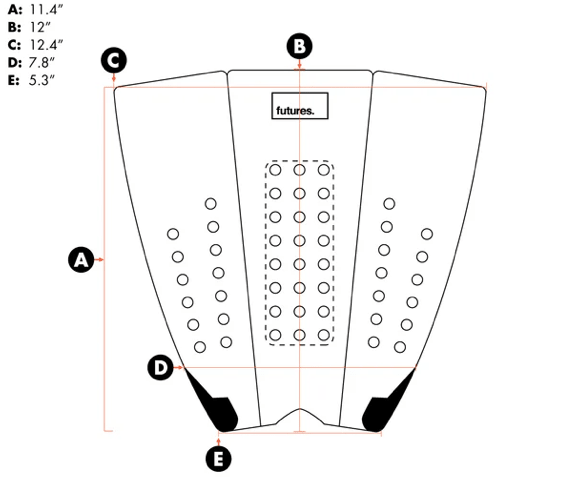 Futures Brewster Narrow Traction (NEW) - Surfboardbroker