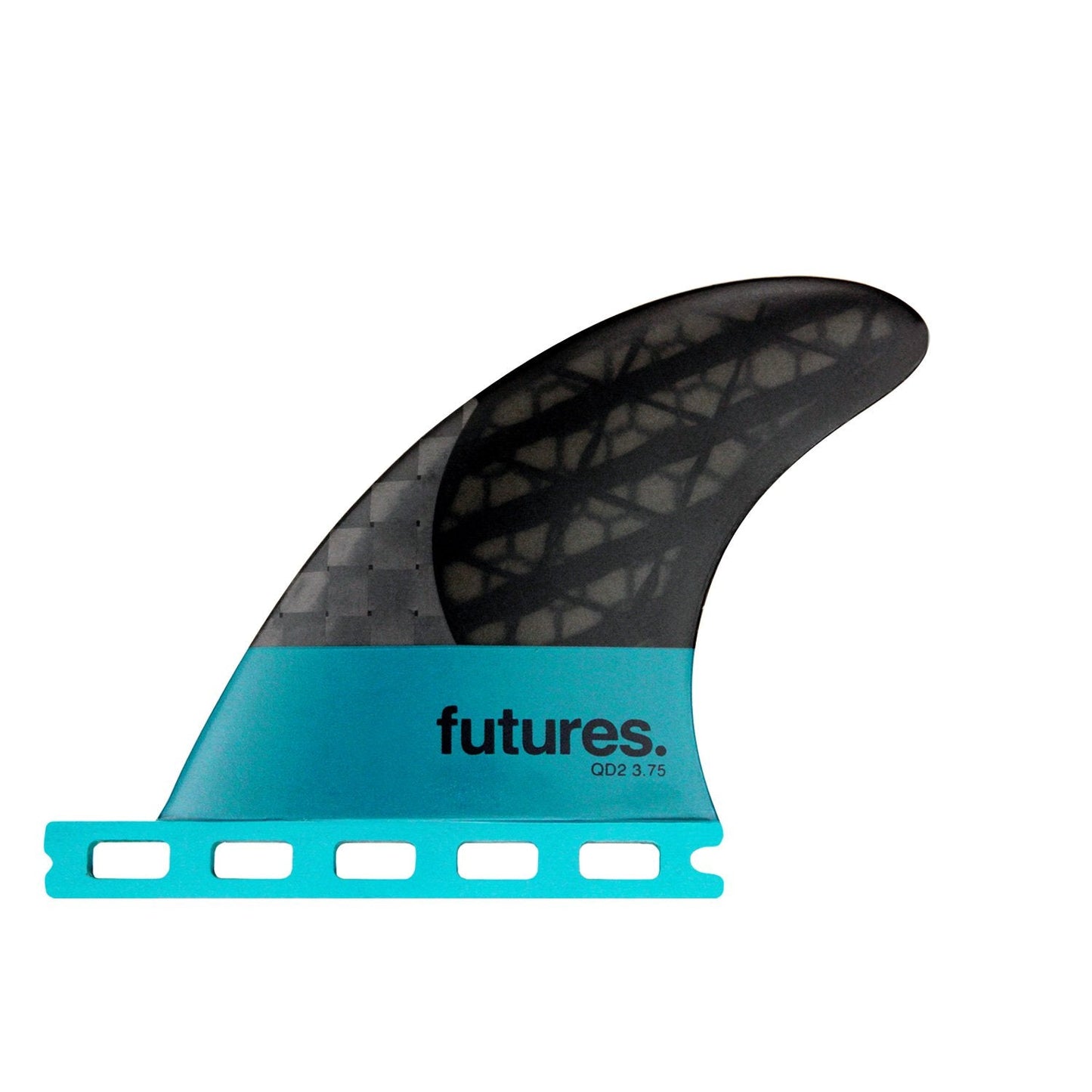 Futures Quad Rear QD2 3.75 Blackstix (NEW) - Surfboardbroker