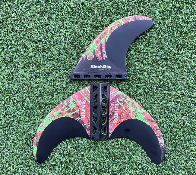 Futures V2F4 BLACKSTIX 2.0 THRUSTER SET (NEW) - Surfboardbroker