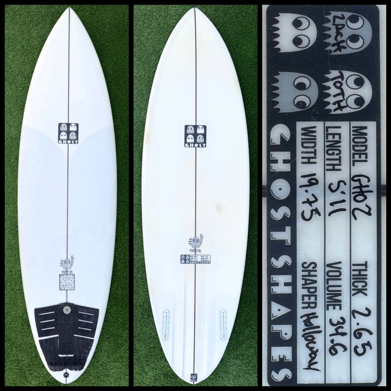 Ghost Shapes Surfboard 5’11 34L (USED) - Surfboardbroker