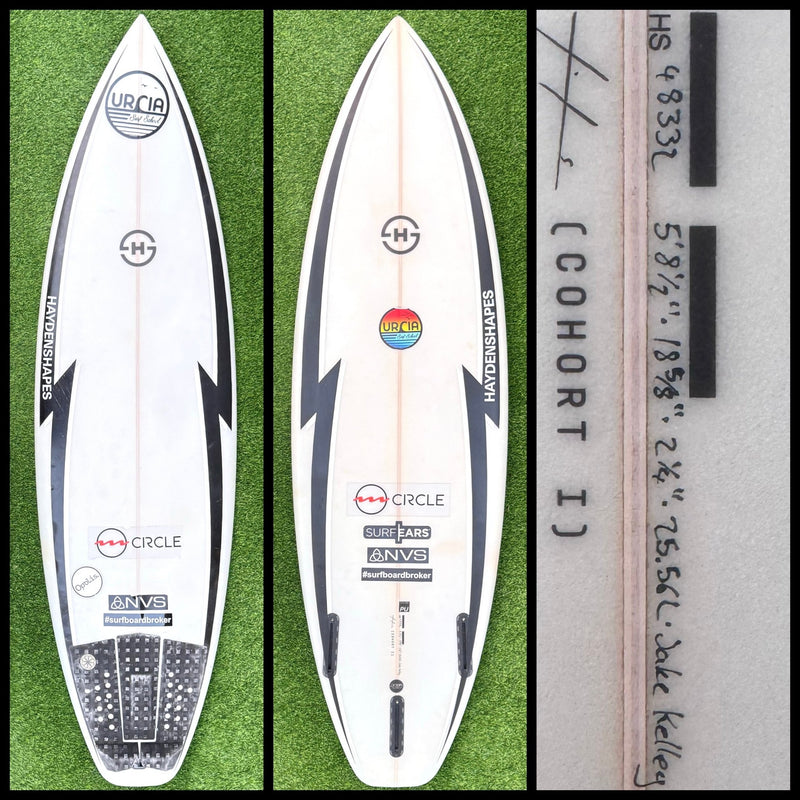 Hayden Surfboard 5'8 25L Jake Kelley (USED) - Surfboardbroker