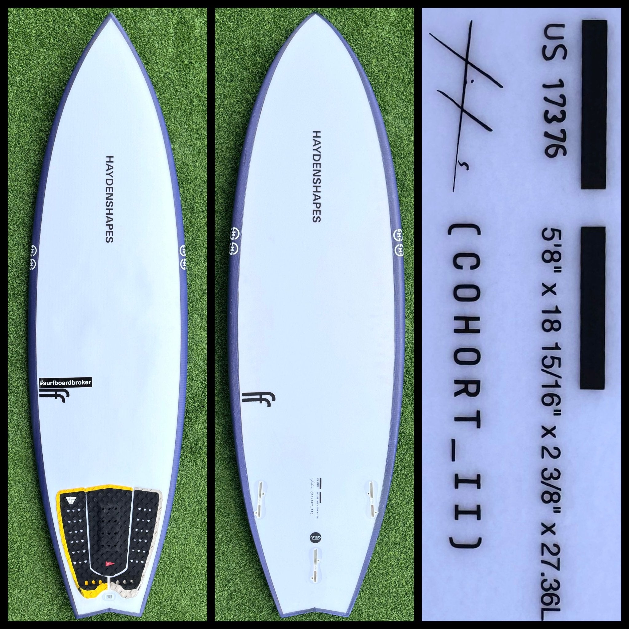Hayden Surfboard 5'8 27L (USED) – Surfboardbroker