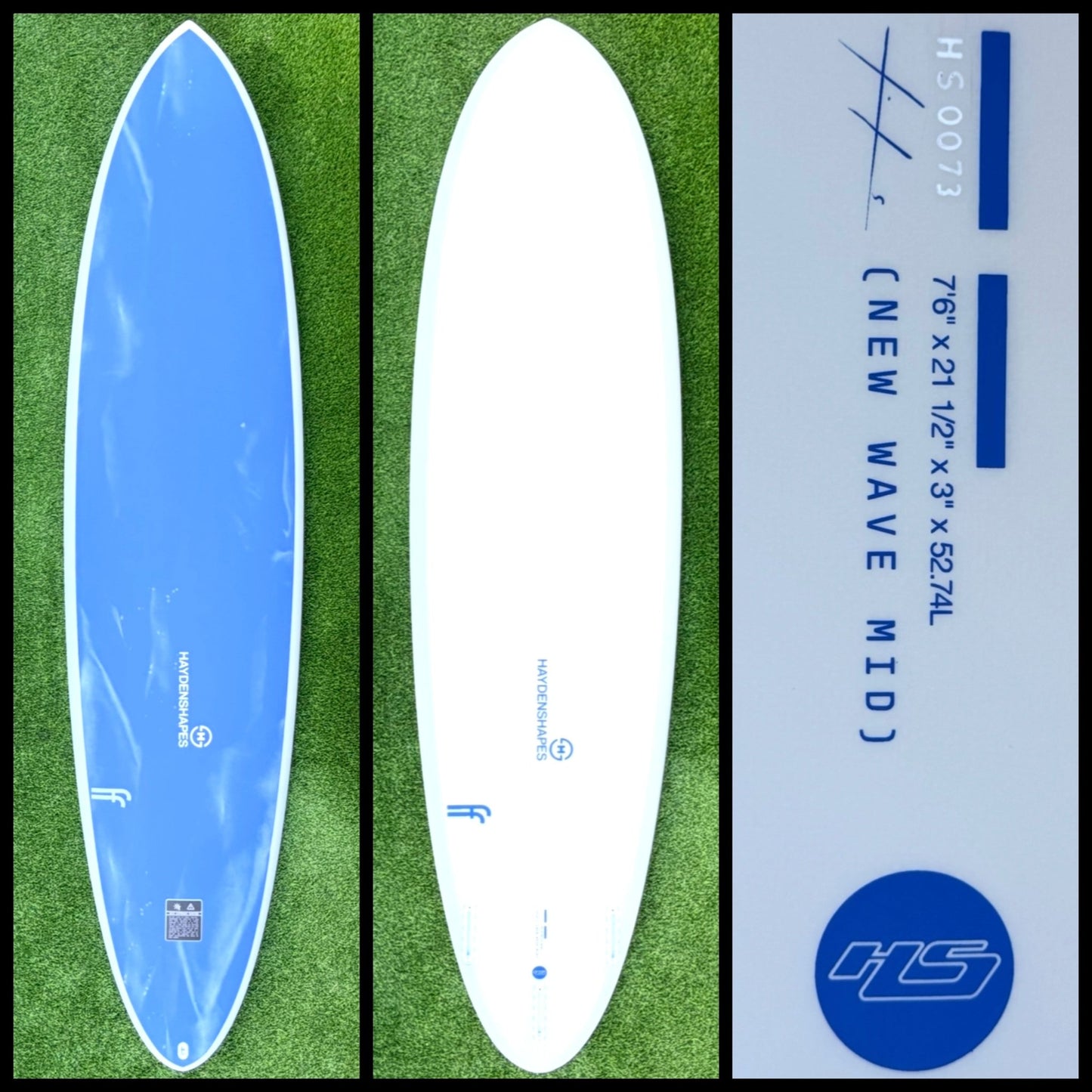 Hayden Surfboard 7'6 52L (NEW) - Surfboardbroker