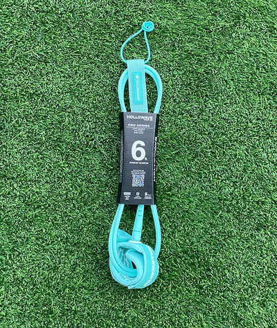 Hollowave Surf Co. Pro Series Blue 6ft Surfboard Leash (New) - Surfboardbroker