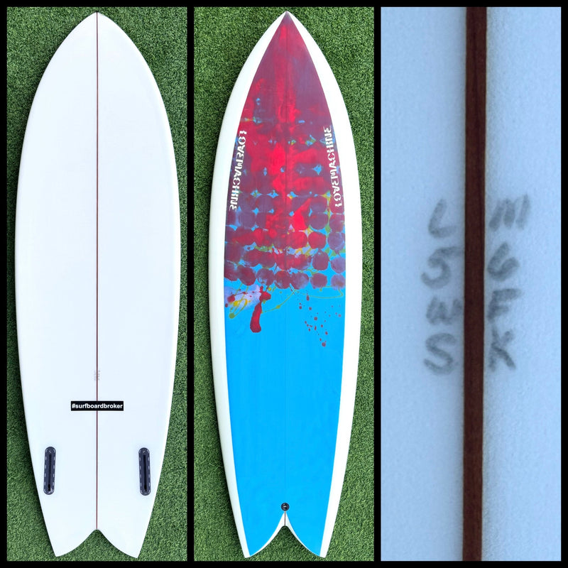 Love Machine Surfboard 5'6 28L (USED) - Surfboardbroker