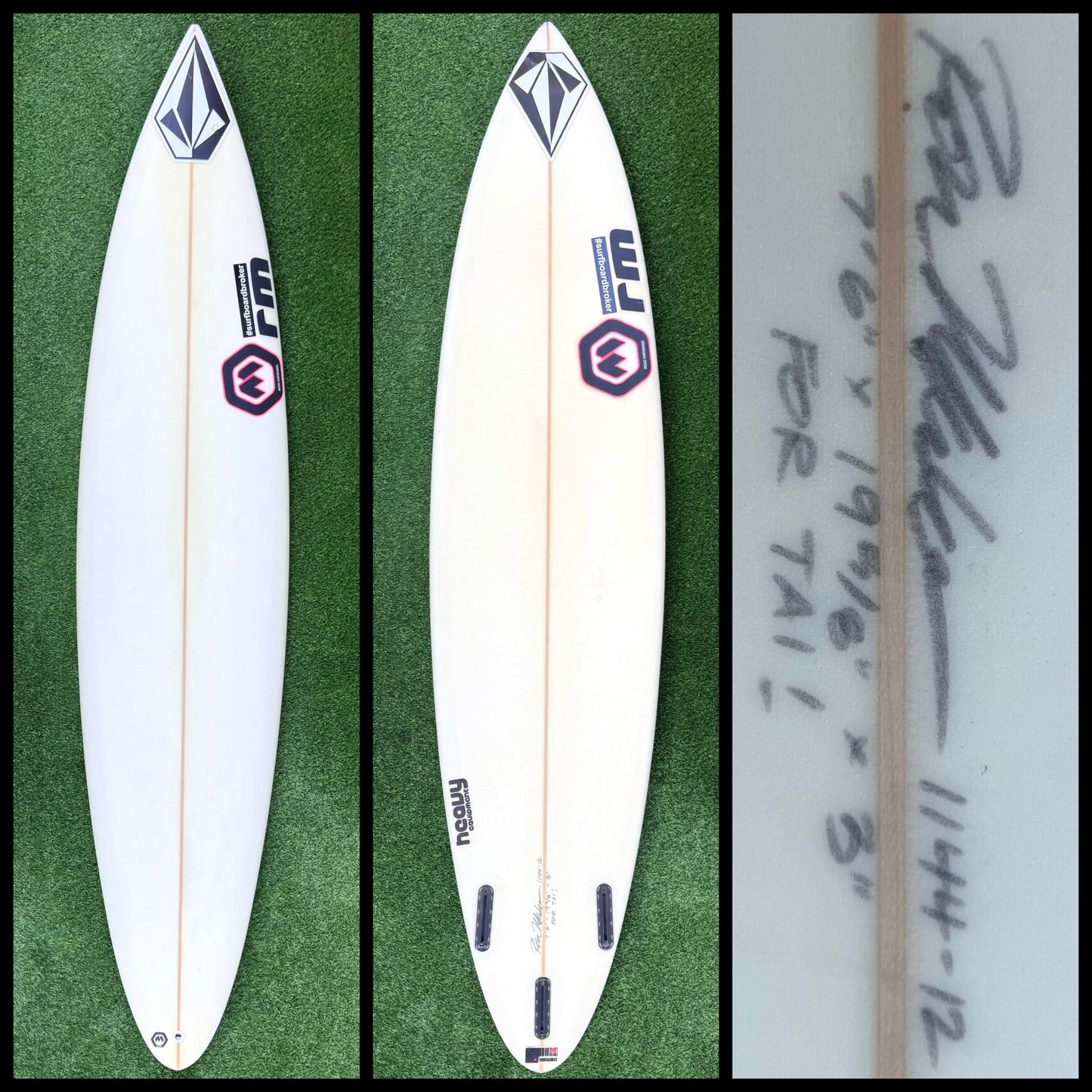 Meeks Surfboard 7’6 48L Tai Vandyke (USED) - Surfboardbroker