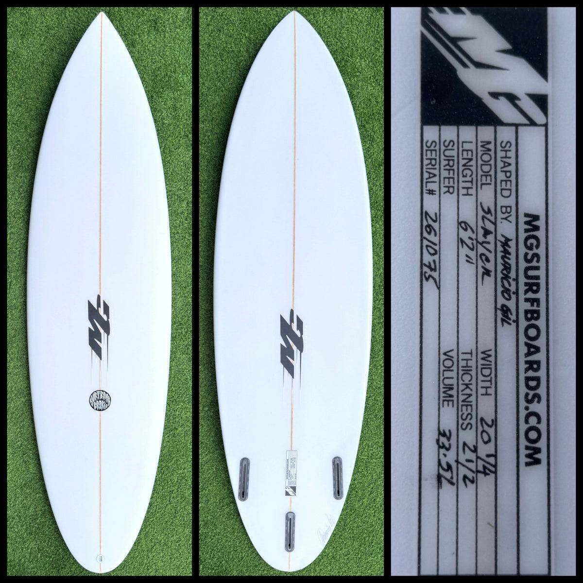 MG Surfboard 6'2 33L (NEW) - Surfboardbroker