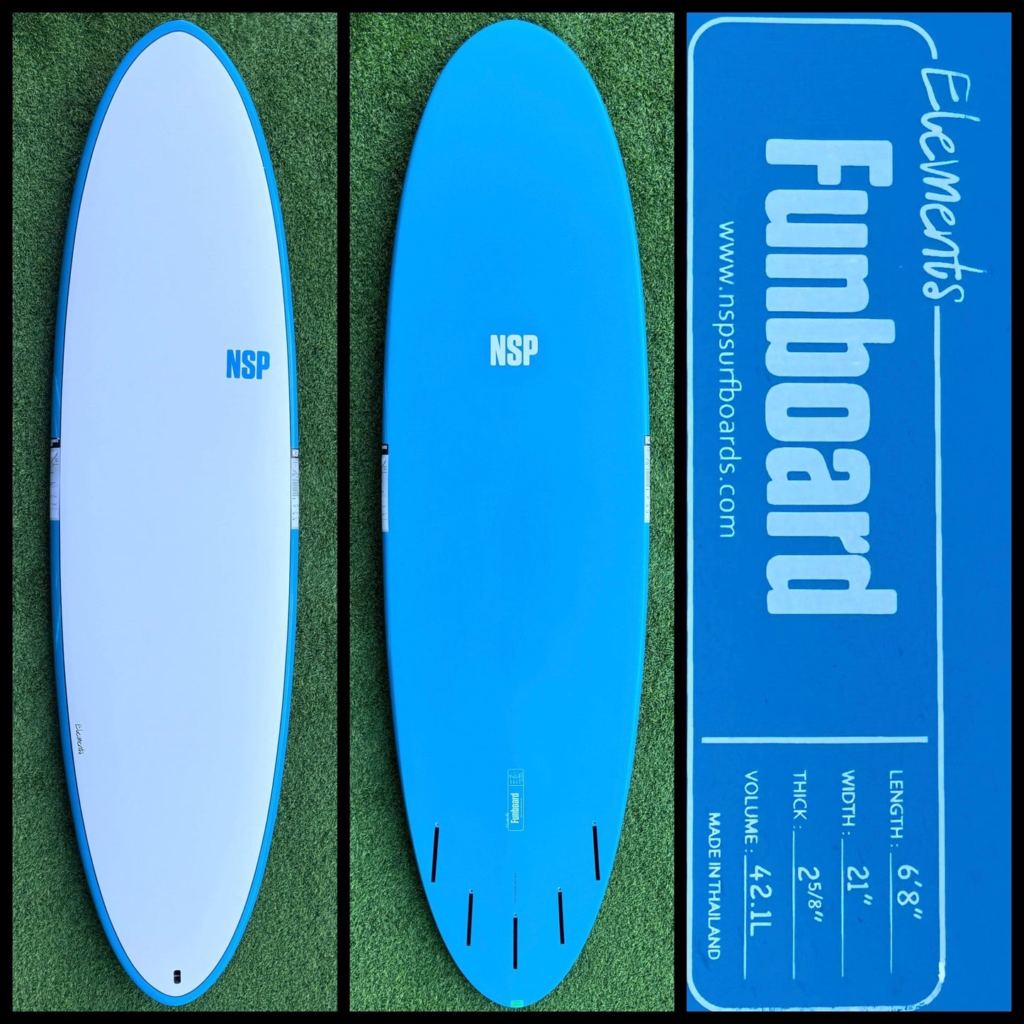 NSP Surfboard 6’8 42L (NEW) - Surfboardbroker