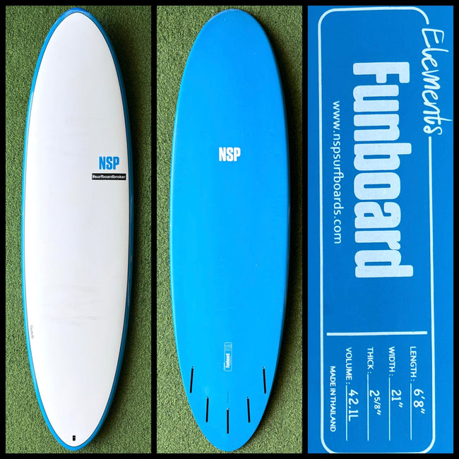 NSP Surfboard 6'8 42L (USED) - Surfboardbroker