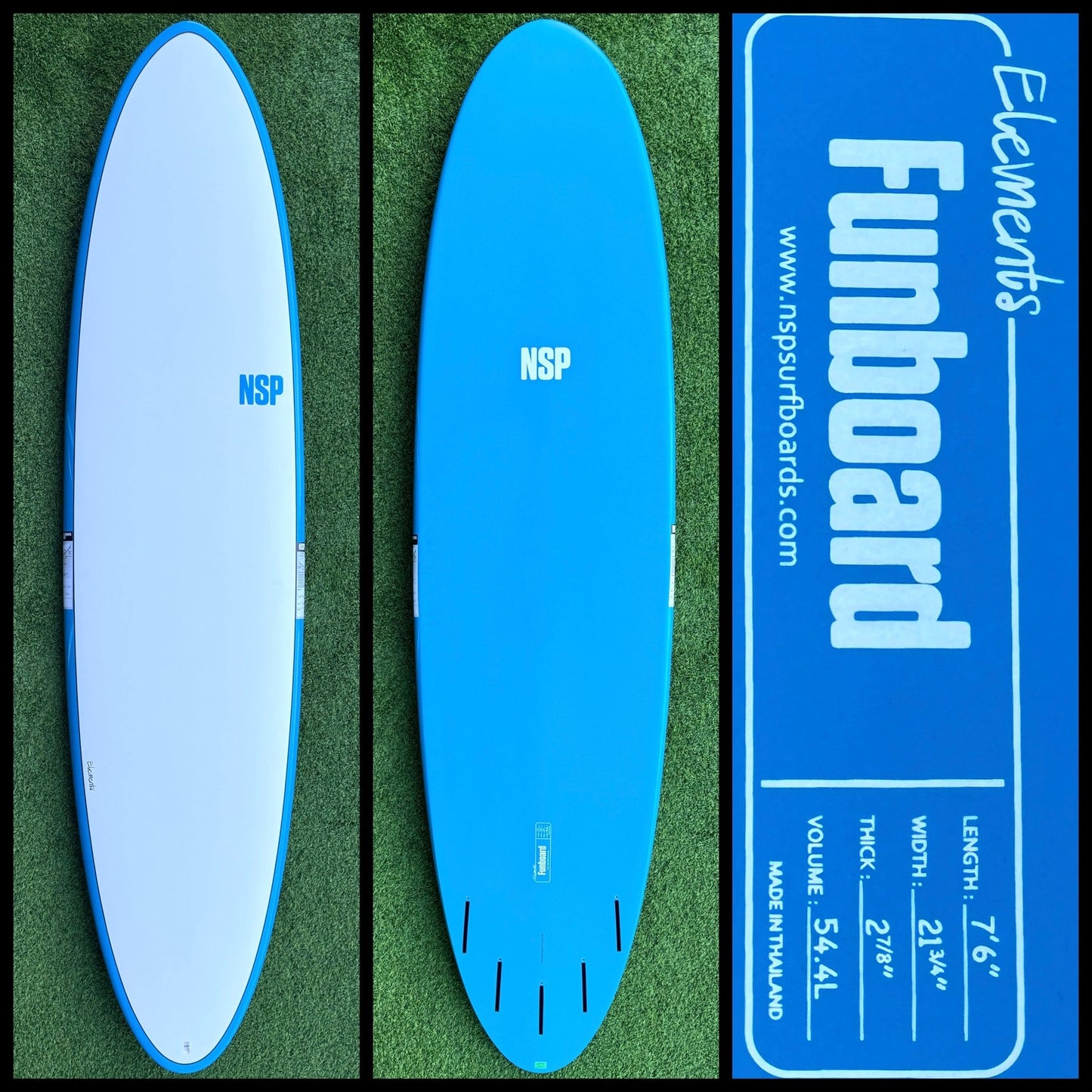 NSP Surfboard 7’6 54L (NEW) - Surfboardbroker