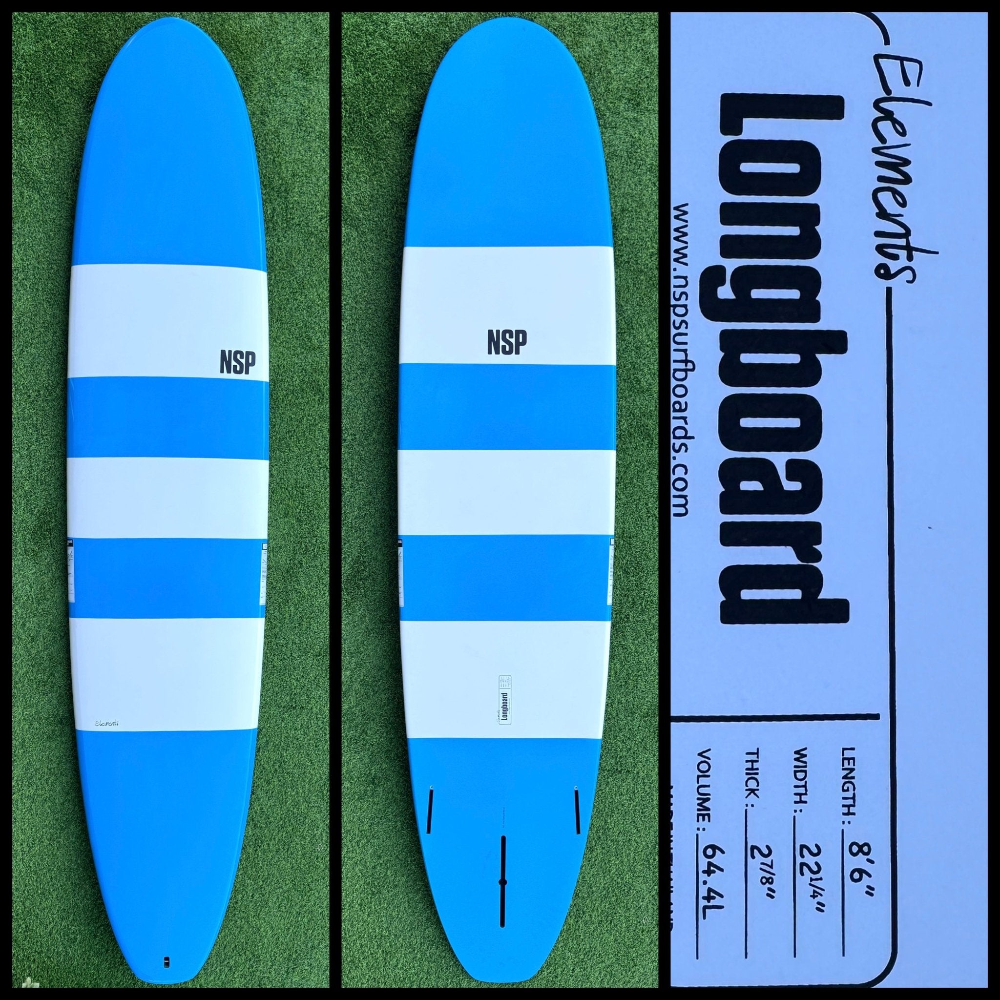 NSP Surfboard 8'6 64L (NEW) – Surfboardbroker