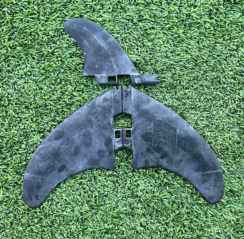 NVS Twin +1 Fin Setup – High - Performance Twin Fin with Stabilizer (Used) - Surfboardbroker