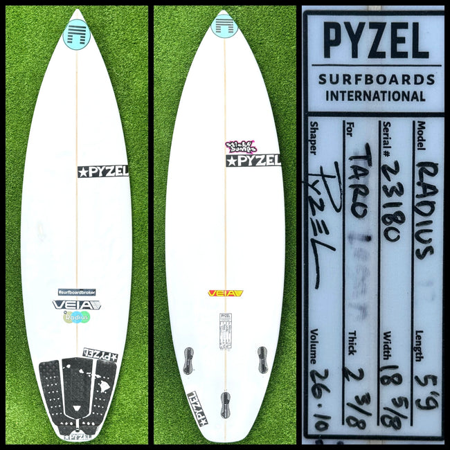 Pyzel Surfboard 5'9 26L Taro Watanabe (USED) - Surfboardbroker