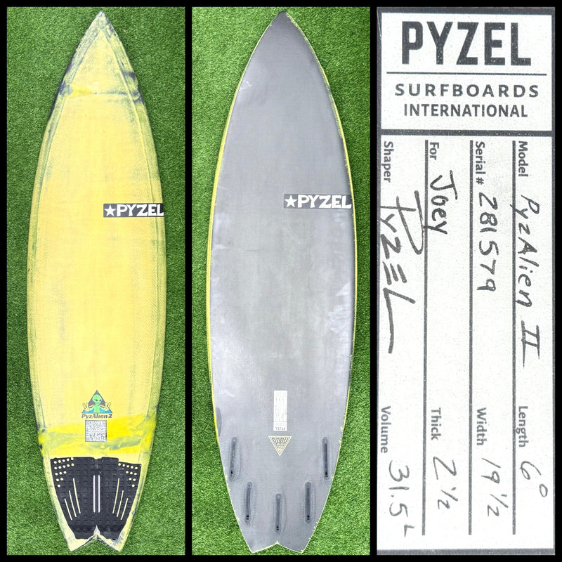 Pyzel Surfboard 6'0 31L (USED) - Surfboardbroker