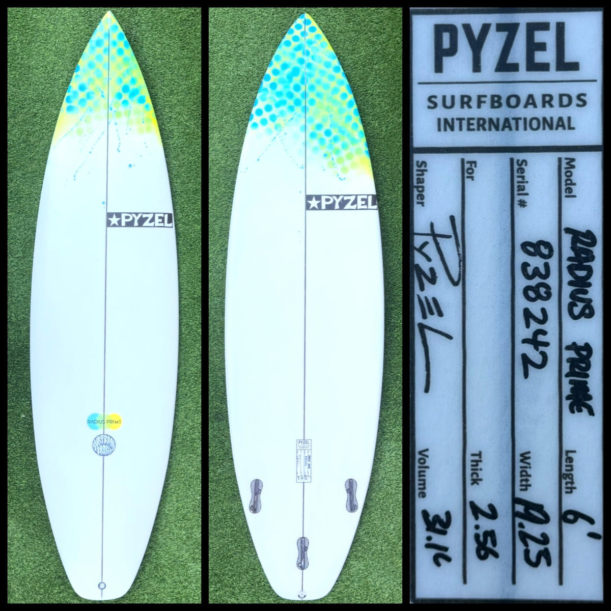 Pyzel Surfboard 6’1 31L (NEW) - Surfboardbroker