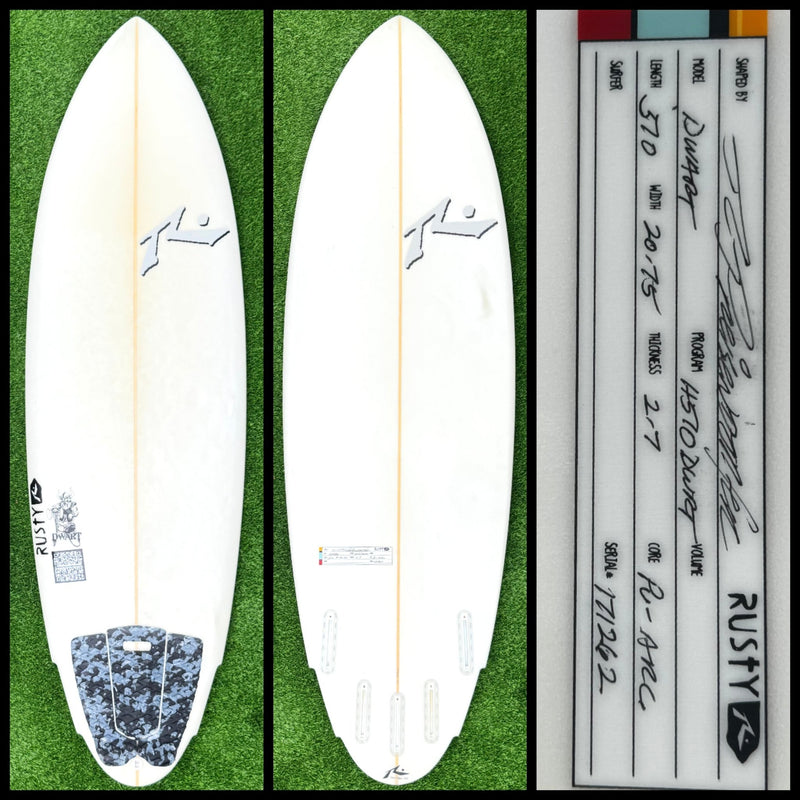 Rusty Surfboard 5’10 37L (USED) - Surfboardbroker
