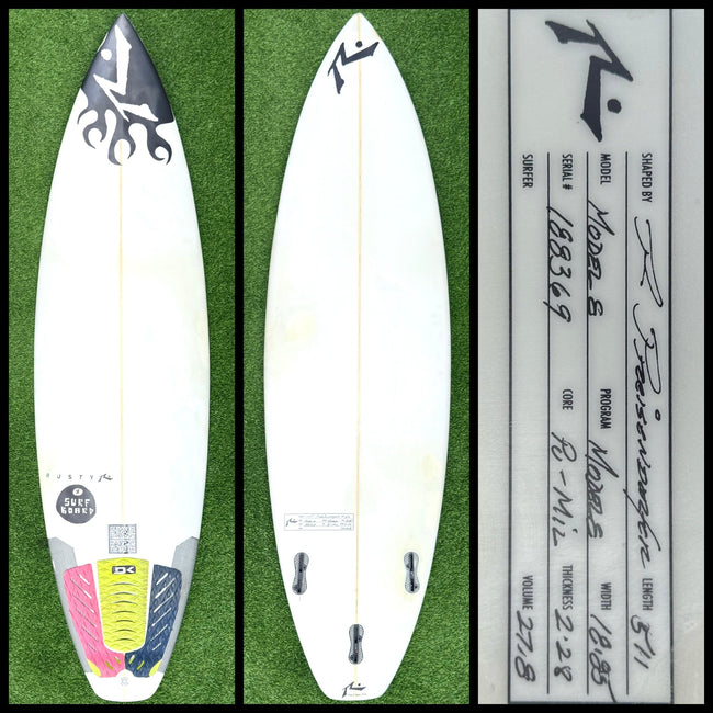 Rusty Surfboard 5’11 27L (USED) - Surfboardbroker