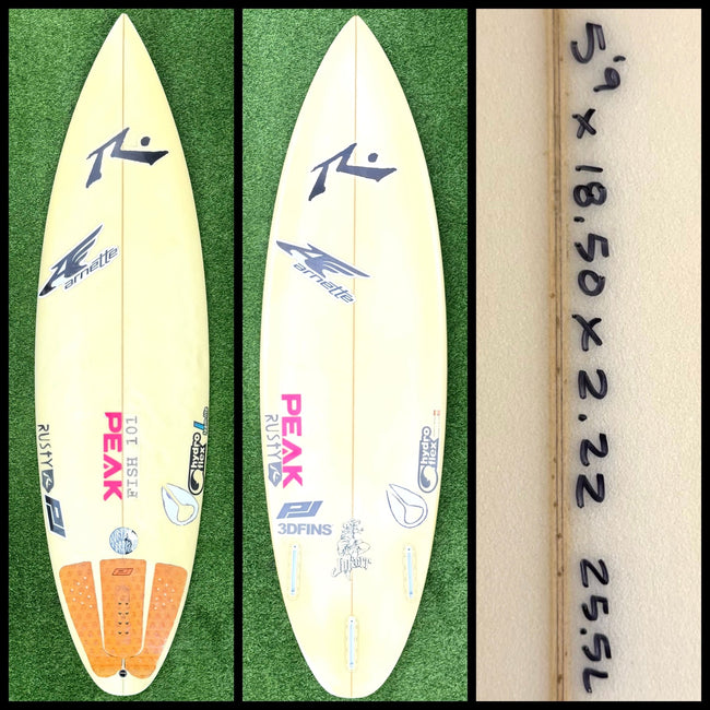 Rusty Surfboard 5'9 25L Josh Kerr (USED) - Surfboardbroker
