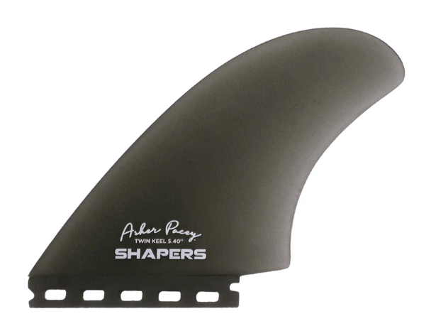 Shapers Asher Pacey: 5.40" Futures Twin Keel - Smoke (NEW) - Surfboardbroker