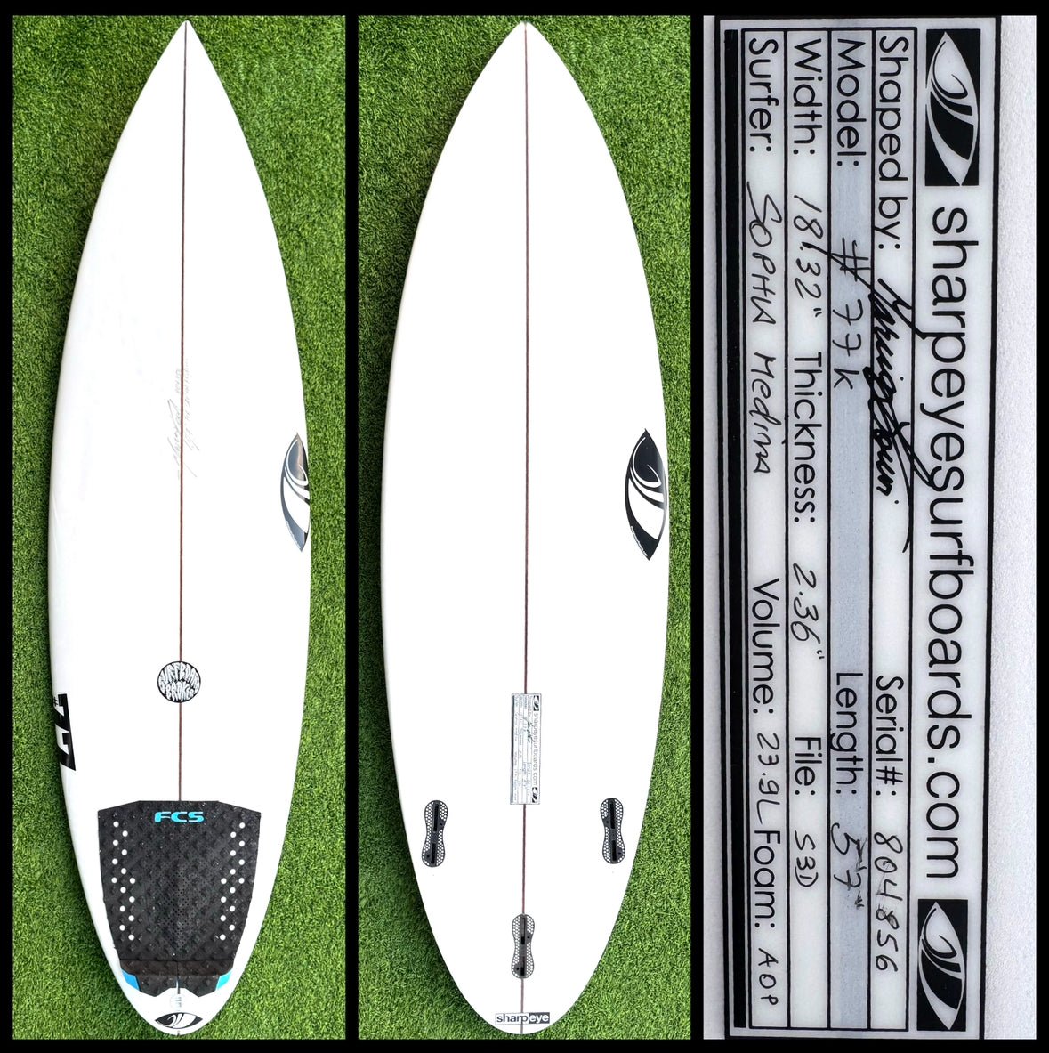 Sharp Eye Surfboard 5’7 23L (USED) - Surfboardbroker