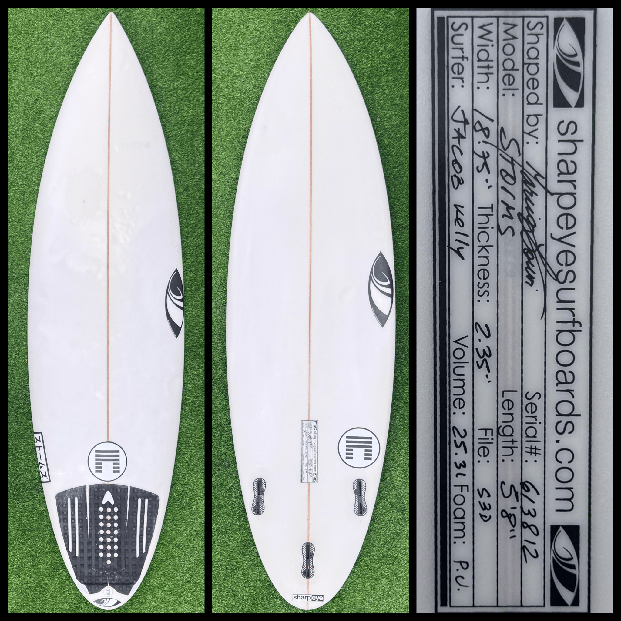 Sharp Eye Surfboard 5'8 25L Jake Kelly (USED) – Surfboardbroker