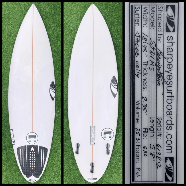 Sharp Eye Surfboard 5'8 25L Jacob Kelly (USED) - Surfboardbroker
