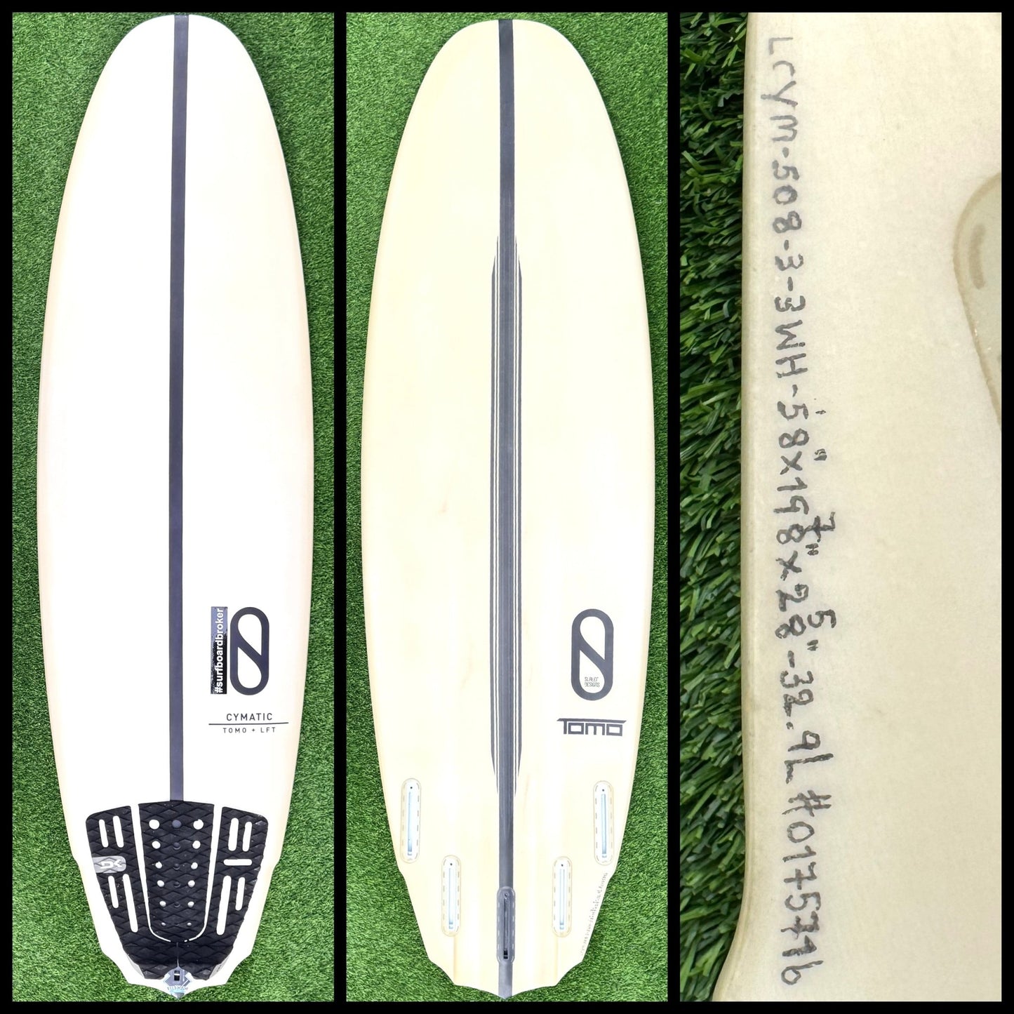 Slater Designs x Tomo Surfboard 5'8 32L (USED) - Surfboardbroker