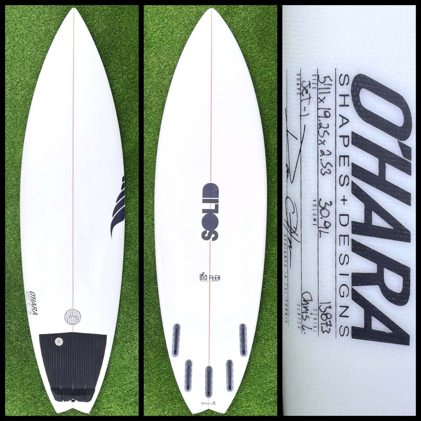 SOLID Surfboard 5'11 30L (USED) - Surfboardbroker